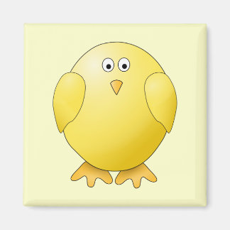 Cute Yellow Chick. Little Bird. Magnet