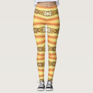 Cute yellow colour classic "Ratti_Creative_Arts" Leggings