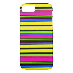 Cute yellow colourful stripes Case-Mate iPhone case
