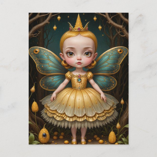 Cute Yellow Corn Fairy  Postcard (Front)