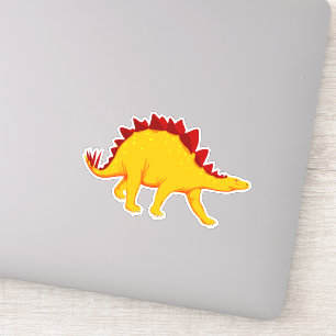 Cute yellow dinosaur back to school art