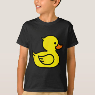 Cute Yellow Duck Cartoon Novelty Graphic Tees &