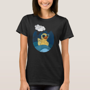 Cute Yellow Duck  Vintage Rubber Duckling Ducky Du T-Shirt