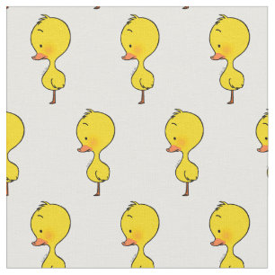 cute yellow duckling fabric