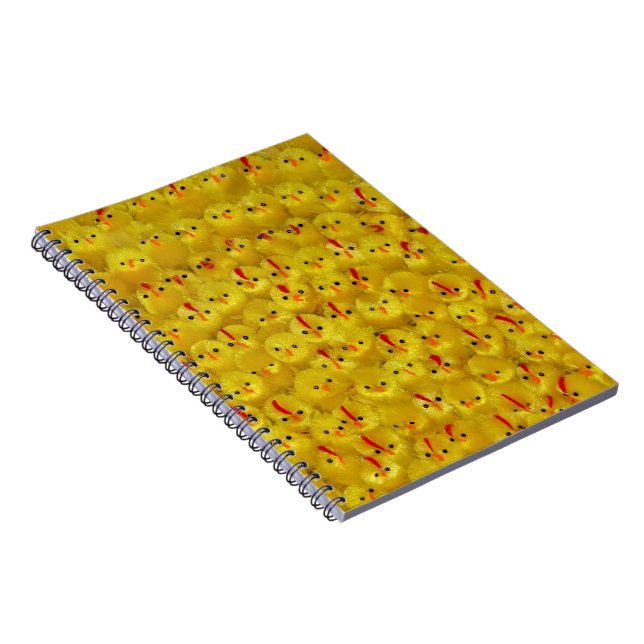 Cute Yellow Easter Chicks Bright Pattern Notebook (Right Side)
