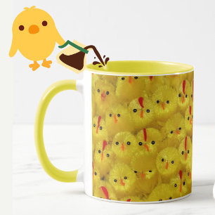 Cute Yellow Easter Toy Chicks Mug