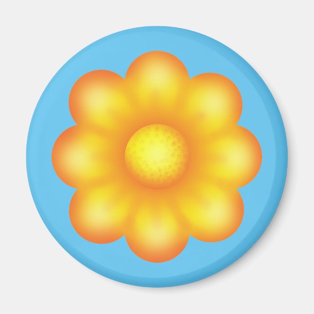 Cute Yellow Flower Magnet (Front)