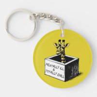 Cute Yellow Giraffe in a Box Custom Name