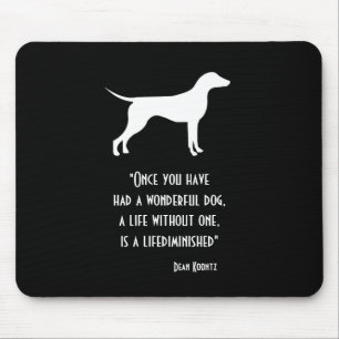 Cute yellow green Dean Koontz quote dog Case-Mate Mouse Pad