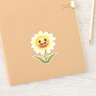 Cute Yellow Happy Flower