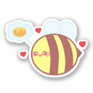 Cute yellow Honey Bee Bumble Bee