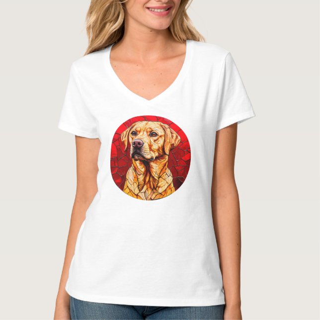 Cute yellow labrador T-Shirt (Front)