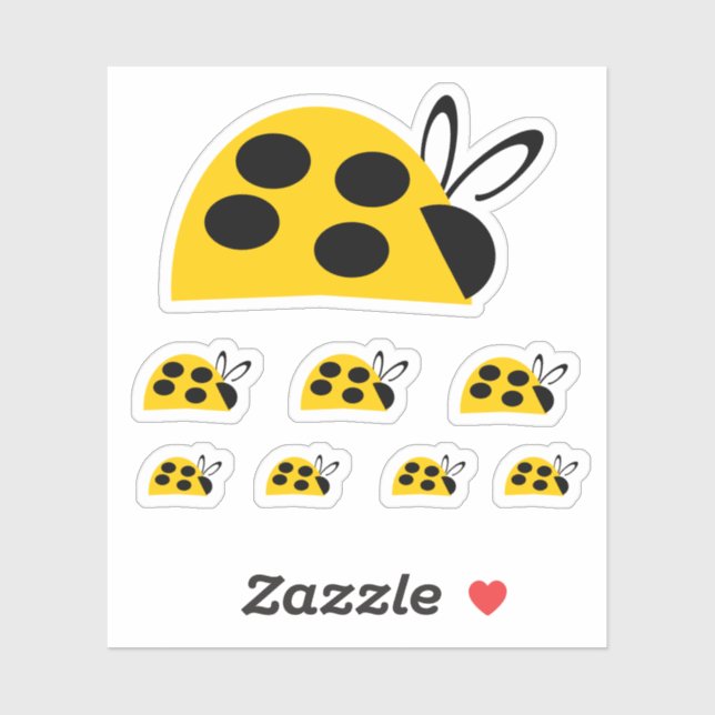 Cute Yellow Ladybug (Sheet)