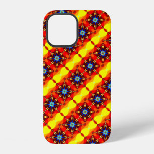 Cute yellow orange flower design iPhone 12 case