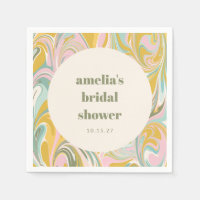 Cute Yellow Pastel Abstract Custom Bridal Shower