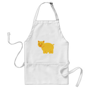 Cute Yellow Piggy Standard Apron