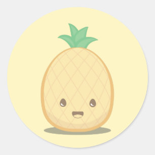 Cute Yellow Pineapple Sticker