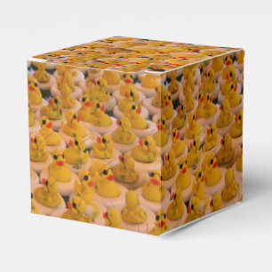 Cute Yellow Rubber Ducks Pattern Favour Box