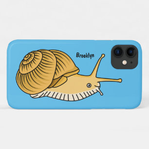 Cute yellow snail cartoon illustration Case-Mate iPhone case