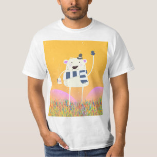 Cute Yeti With a nice hot mug of Tea T-Shirt