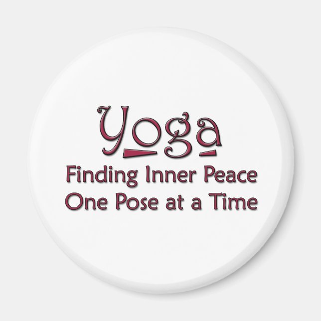Cute Yoga Saying Magnet (Front)