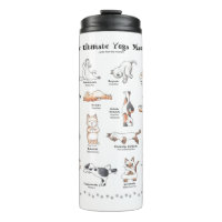 Cute yogi cats thermal water bottle