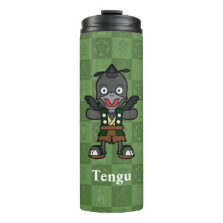 Cute Yokai Karasu Tengu | Japanese Folklore Thermal Tumbler