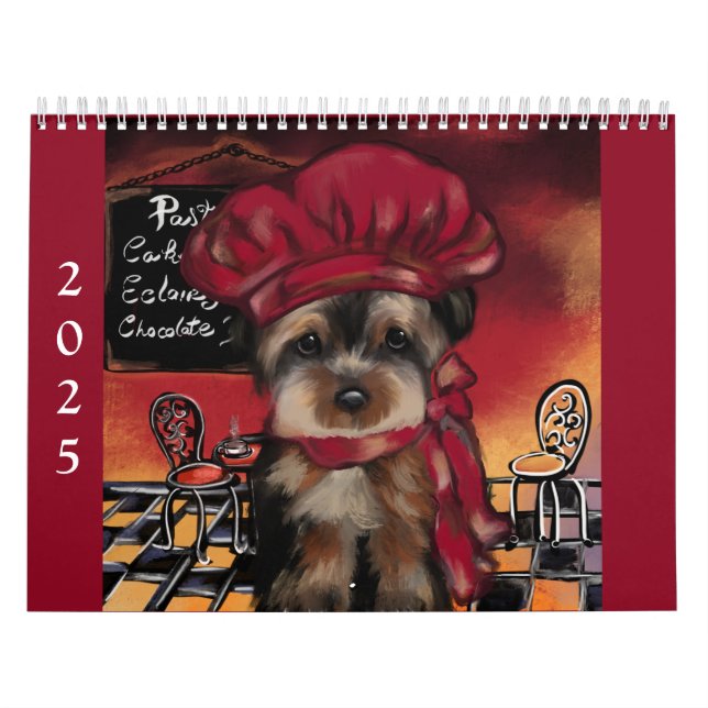 Cute Yorkie  Calendar (Cover)