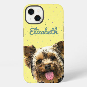 Cute Yorkie Dog Name Chic Yellow Glam Terrier iPhone 13 Case