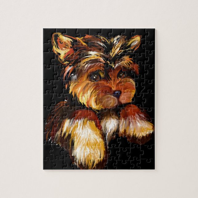 CUTE YORKIE POO JIGSAW PUZZLE (Vertical)