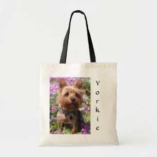 Cute Yorkie Puppy Dog Mom Yorkshire Terrier Tote Bag