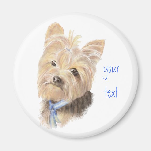 Cute Yorkie, Yorkshire Terrier, Dog, Pet Magnet (Front)