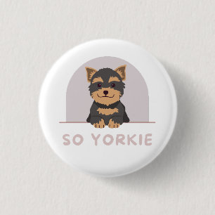 Cute yorkier Yorkshire Terrier Dog Pet Animals Lov 3 Cm Round Badge
