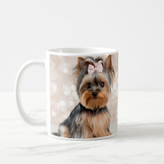 Cute Yorkshire Dog Mug (Left)