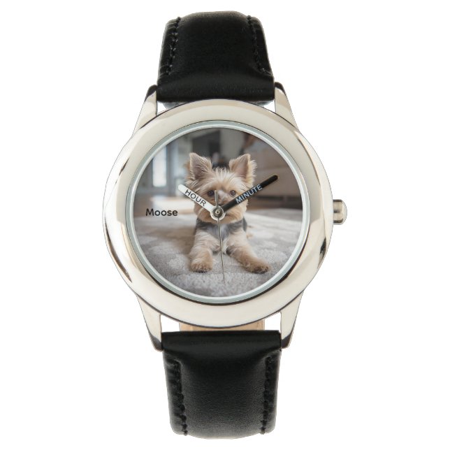 Cute Yorkshire Personalised Kid's Watch (Front)