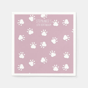 Cute Yorkshire Terrier Birthday Napkins