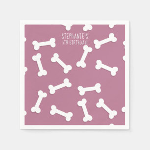 Cute Yorkshire Terrier Birthday Napkins