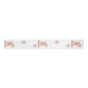 Cute Yorkshire Terrier Birthday Satin Ribbon