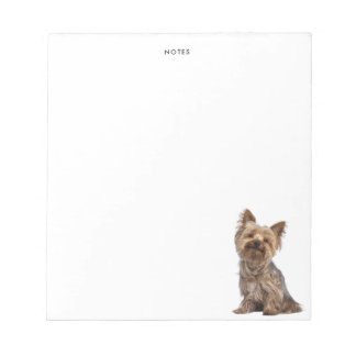 Cute Yorkshire Terrier Dog Personalised Name Notepad