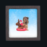 Cute Yorkshire Terrier Merry Christmas Gift Box<br><div class="desc">Cute Yorkshire Terrier Merry Christmas</div>