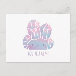 Cute You Are A Gem Encouragement Postcard