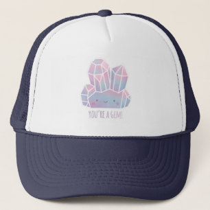 Cute You Are A Gem Pastel Gemstone Trucker Hat