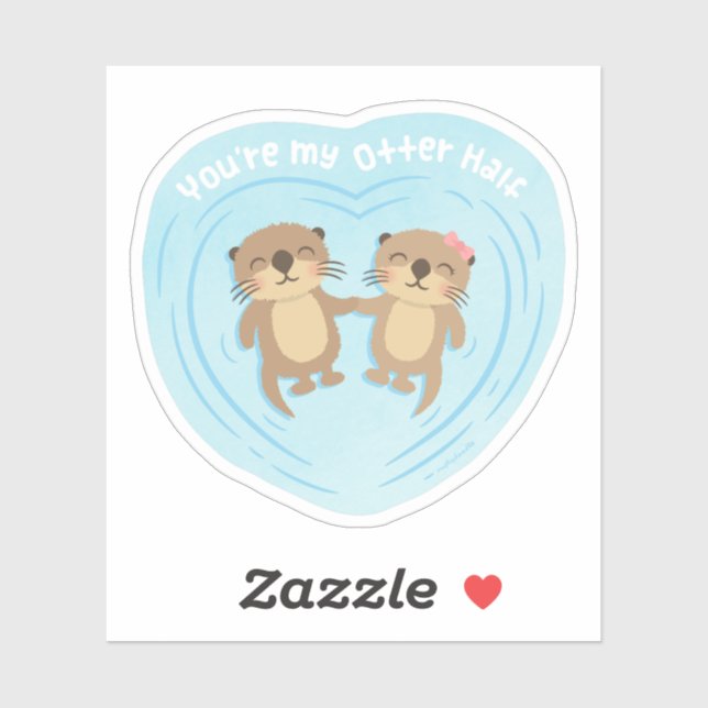 Cute You Are my Otter Half Pun (Sheet)
