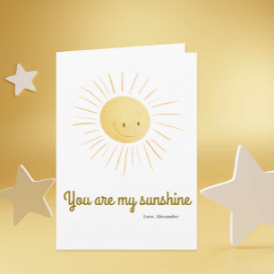 Cute You Are My Sunshine Anniversary Card