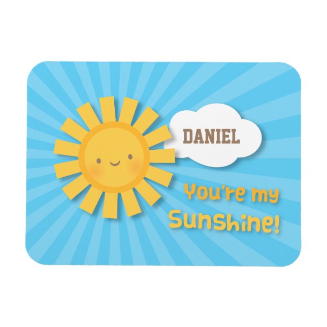 Cute You Are My Sunshine Appreciation Magnet (Horizontal)