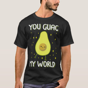 Cute You Guac My World Avocado Valentine Day Gift T-Shirt