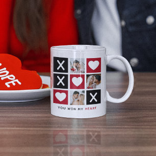 Cute 'You Won My Heart 3 Photo Coffee Mug