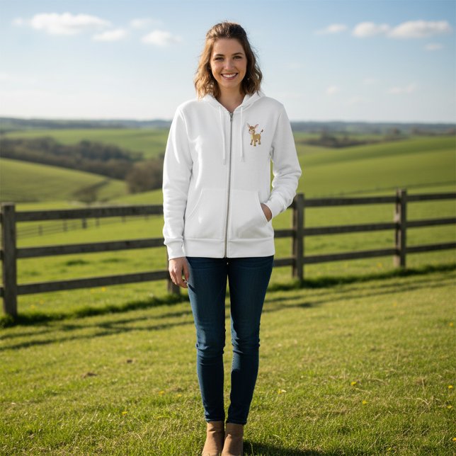 Cute Young Donkey with Big Blue Eyes Hoodie (Creator Uploaded)