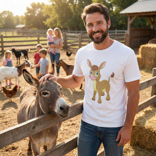 Cute Young Donkey with Big Blue Eyes T-Shirt