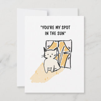 Cute 'You're My Spot In The Sun' Valentines Day Card
